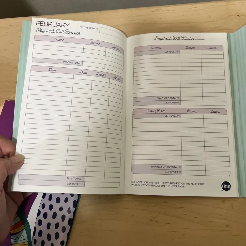 Budget by Paycheck The Budget Mom Monthly Planner Set Undated Used - Picture 5 of 11